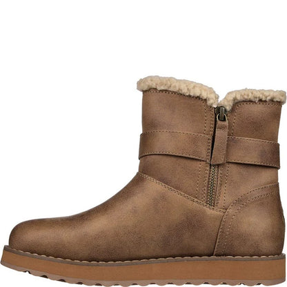 Dark Taupe - Lifestyle - Skechers Womens-Ladies Keepsakes 2.0 Ankle Boots