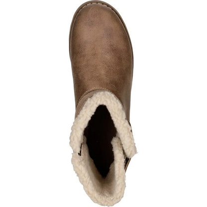 Dark Taupe - Pack Shot - Skechers Womens-Ladies Keepsakes 2.0 Ankle Boots