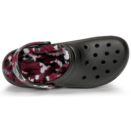 Black-Pepper - Side - Crocs Unisex Adult Classic Lined Camo Clogs