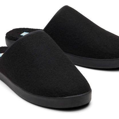 Black - Side - Toms Mens Harbor Slippers