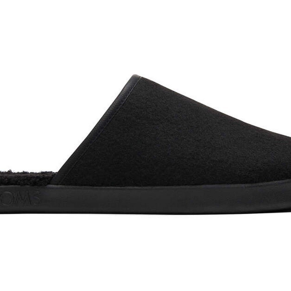 Black - Pack Shot - Toms Mens Harbor Slippers