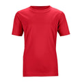 Red - Front - James and Nicholson Junior Active Tee