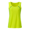 Bright Yellow-Bright Blue - Front - James and Nicholson Womens-Ladies Sports Tank Top