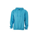 Sky Blue - Front - James and Nicholson Unisex Hooded Sweatshirt