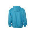 Sky Blue - Back - James and Nicholson Unisex Hooded Sweatshirt