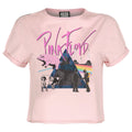 Pink Cashmere - Front - Amplified Womens-Ladies The Greats Pink Floyd Crop Top