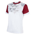 White-New Claret - Front - Umbro Mens Vier Jersey