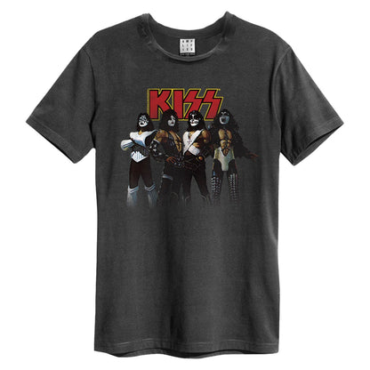 Charcoal - Front - Amplified Unisex Adult Rock Gods Kiss T-Shirt