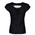 Black - Back - Requiem Collective Ladies-Womens Cranial Bloom Razor Back T-Shirt