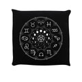 Black - Front - Grindstore Zodiac Pentagram Cushion