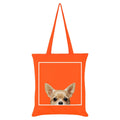 Orange - Front - Inquisitive Creatures Chihuahua Tote Bag