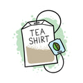 White - Side - Grindstore Mens Tea Bag T Shirt