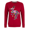 Red - Front - Grindstore Womens-Ladies Festive Flamingo Christmas Jumper