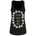 Black - Front - Grindstore Young Wild & Free Ladies Floaty Tank