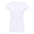White - Back - Grindstore Womens-Ladies Music On World Off T-Shirt
