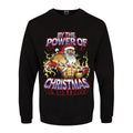 Black - Front - Grindstore Mens By The Power Of Christmas Jumper