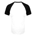 White-Black - Back - Grindstore Mens Short-Sleeved Baseball T-Shirt