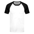 White-Black - Front - Grindstore Mens Short-Sleeved Baseball T-Shirt