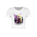 White - Front - Hexxie Womens-Ladies Its Not Just A Phase Izzy Crop Top