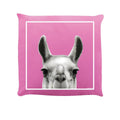 Pink - Front - Inquisitive Creatures Llama Filled Cushion