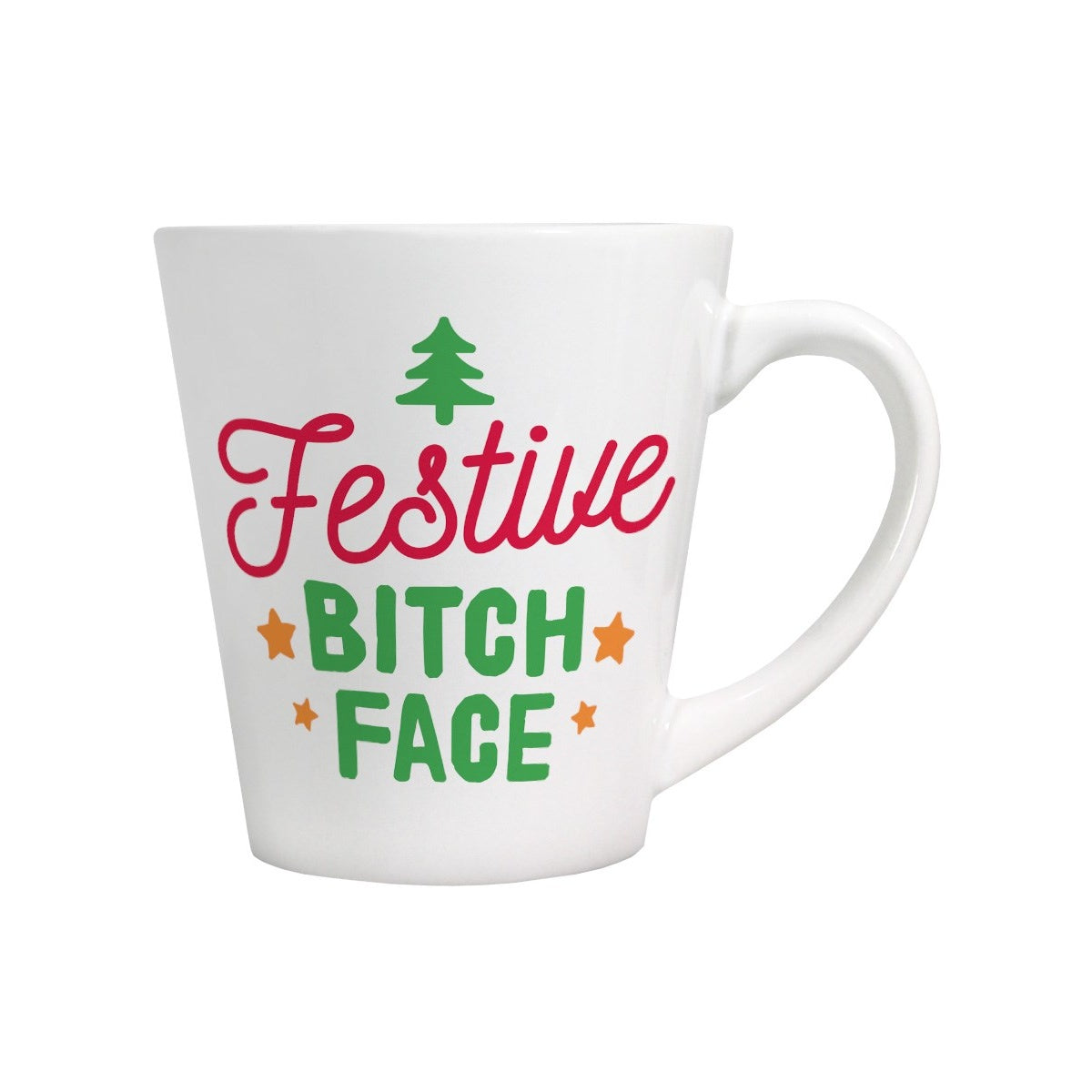 White - Back - Grindstore Festive Bitch Face Mug