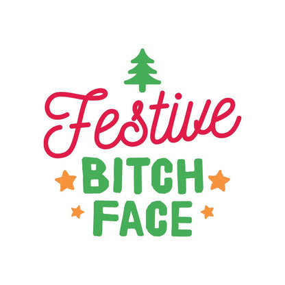 White - Side - Grindstore Festive Bitch Face Mug