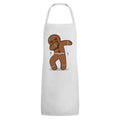 White-Brown - Front - Grindstore Unisex Adult Gingerbread Man Dab Full Apron