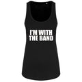 Black - Front - Grindstore Womens-Ladies Im With The Band Vest Top