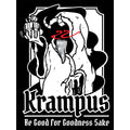 Black-White - Side - Grindstore Krampus Be Good For Goodness Sake Santa Sack