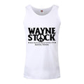 White-Black - Front - Grindstore Mens Wayne Stock Vest Top