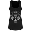 Black - Front - Grindstore Ladies-Womens Elysian Pentagram Floaty Tank