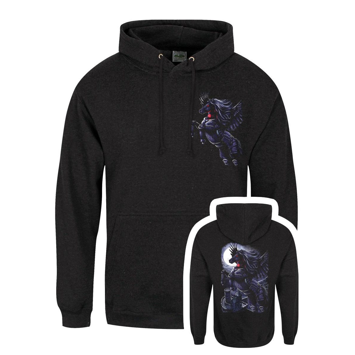 Black - Side - Requiem Collective Mens Prince Of Demons Hoodie