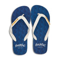 Blue-White - Front - BeachyFeet Mens Banus Flip Flops