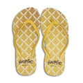 Yellow - Front - BeachyFeet Womens-Ladies Exotica Flip Flops