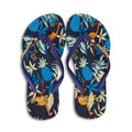 Navy - Front - BeachyFeet Womens-Ladies Flamenco Flip Flops