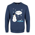 Airforce Blue - Front - Grindstore Mens What A Melt Christmas Jumper