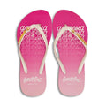 Pink - Front - BeachyFeet Womens-Ladies San Antonio x Amnesia Flip Flops