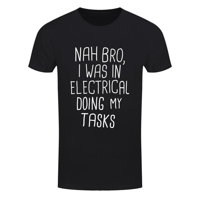 Black - Front - Grindstore Mens I Was In Electrical T-Shirt