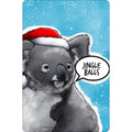 Sky Blue-Grey-White - Front - Cute But Abusive Jingle Balls Door Sign
