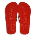 Red - Side - BeachyFeet Mens Amnesia Poolside Flip Flops
