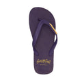 Purple - Front - BeachyFeet Mens Azul Marino Flip Flops