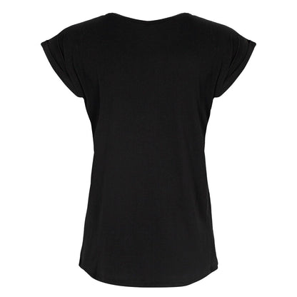Black-White - Back - Grindstore Womens-Ladies Thick Thighs Witchy Vibes T-Shirt