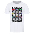White - Front - Psycho Penguin Mens Expressions T-Shirt