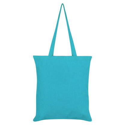 Azure Blue - Back - Spooky Cat Dressing Up Tote Bag