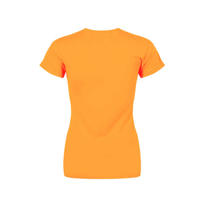 Apricot-Pink-Green - Back - Pop Factory Womens-Ladies Spooning Leads To Forking T-Shirt