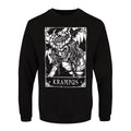 Black-White - Front - Deadly Tarot Mens Krampus Christmas Sweatshirt