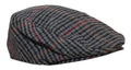 Design 6 - Back - Mens Tweed Wool Blend Flat Cap