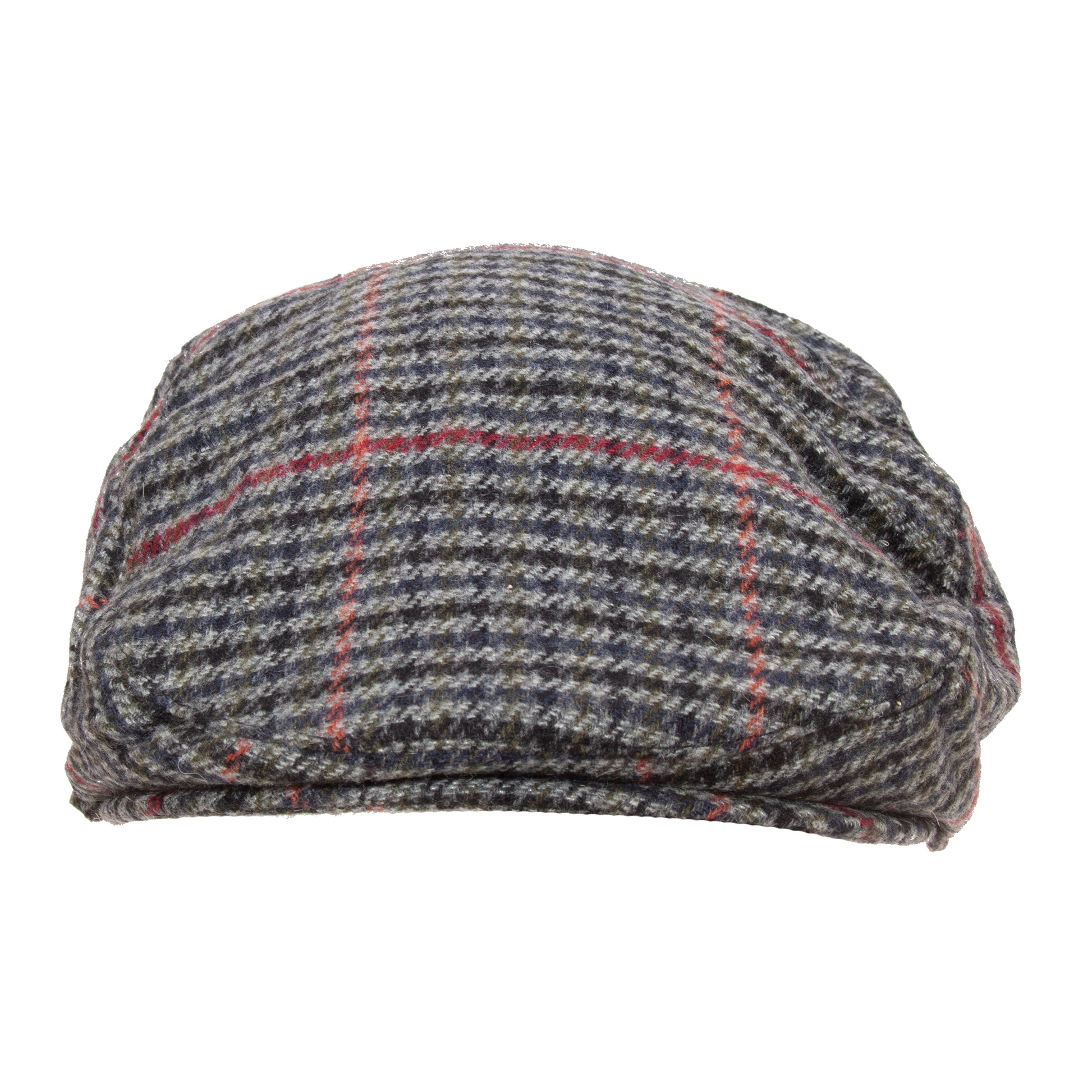 Design 6 - Side - Mens Tweed Wool Blend Flat Cap