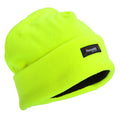 Neon Yellow - Front - FLOSO Mens Hi Vis Thinsulate Thermal Fleece Winter Beanie Hat (3M 40g)
