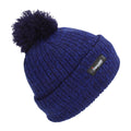 Blue Marl - Front - Childrens Thinsulate Knitted Winter Beanie Hat With Pom Pom